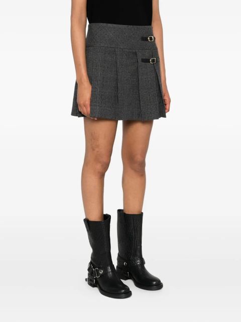 SANDRO pleated buckled skirt - Grey - zdjęcie produktu nr 2
