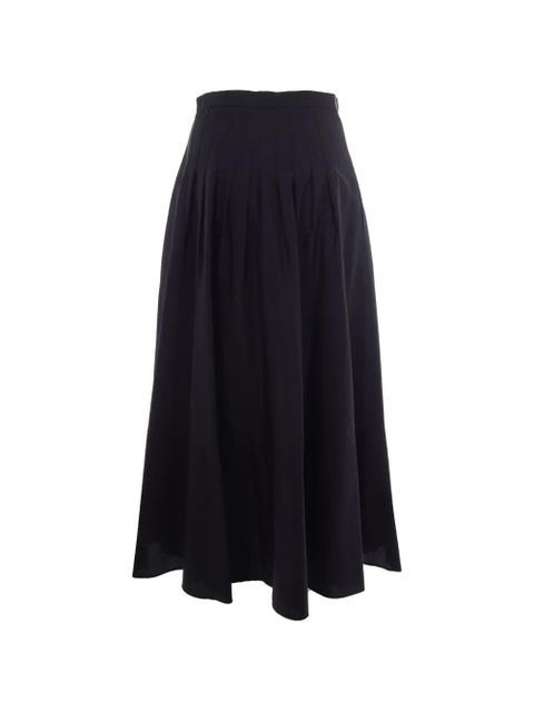 Max Mara pleated cotton skirt - Black - zdjęcie produktu nr 2