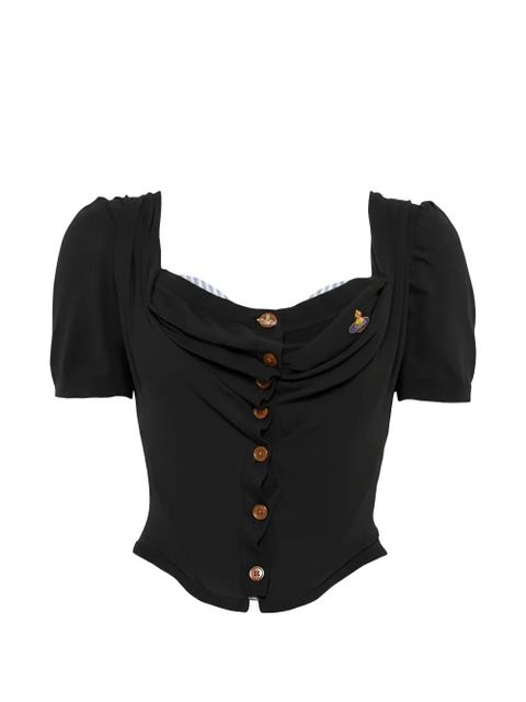 Vivienne Westwood puff-sleeve shirt - Black - zdjęcie produktu nr 1