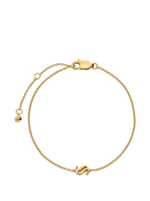 Monica Vinader Initial S chain bracelet - Gold - zdjęcie produktu nr 1