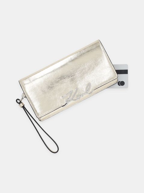 Karl Lagerfeld portfel skórzany K/SIGNATURE