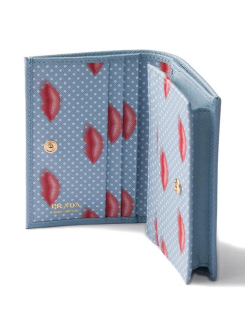Prada small Saffiano leather wallet - Blue - zdjęcie produktu nr 2
