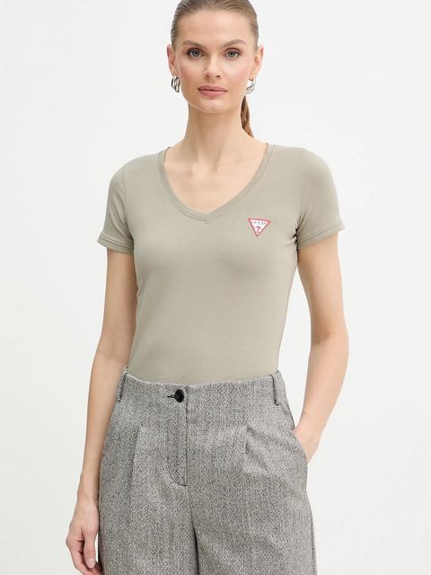 Guess t-shirt damski kolor zielony W2YI45 J1314 - zdjęcie produktu nr 1