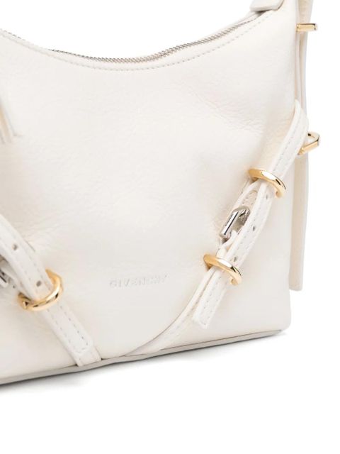 Givenchy logo-print leather crossbody bag - Neutrals