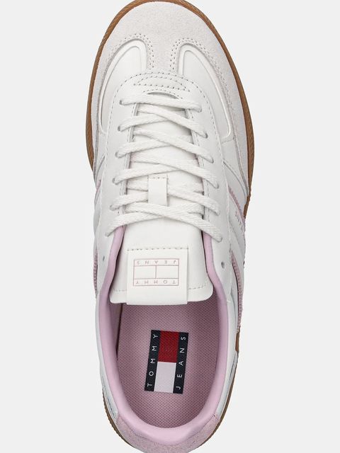 Tommy Jeans sneakersy THE GREENWICH EDGE FLATFORM damskie kolor biały EN0EN02900