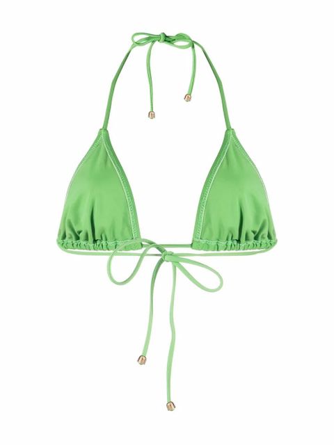 Nanushka halterneck bikini top - Green