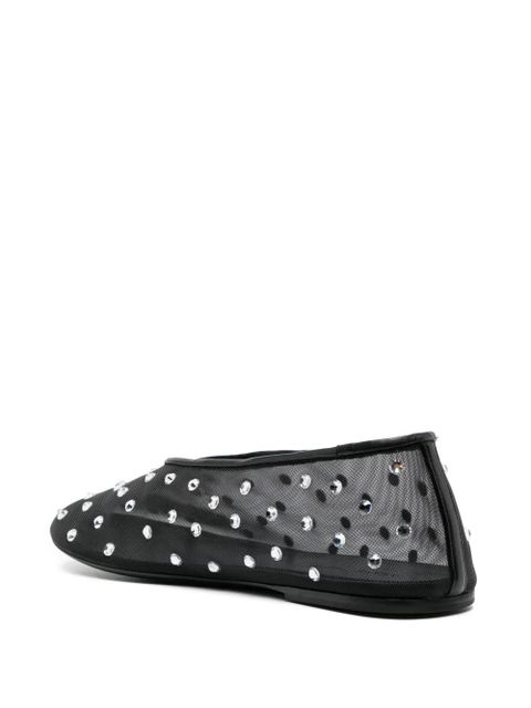 KHAITE The Marcy mesh ballet pumps - Black