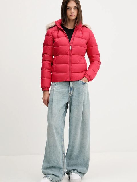 Tommy Jeans kurtka puchowa damska kolor różowy DW0DW18312 - zdjęcie produktu nr 2
