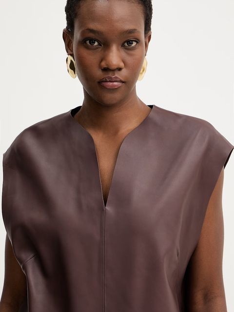 BOSS bluzka skórzana Suna