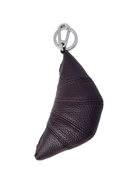 LEMAIRE Croissant pebbled leather key holder - Brown - zdjęcie produktu nr 2