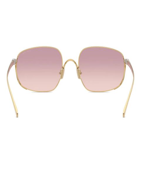 Miu Miu Eyewear oversize-frame sunglasses - Gold