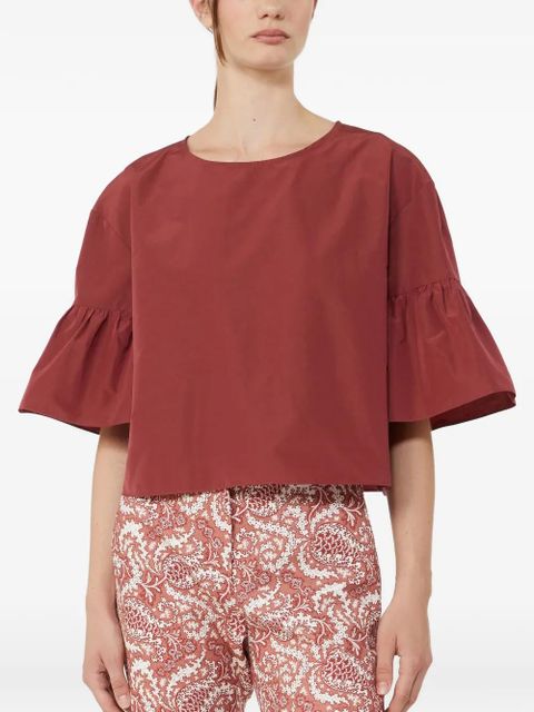 Weekend Max Mara Wkdbreak ruffled blouse - Red - zdjęcie produktu nr 2