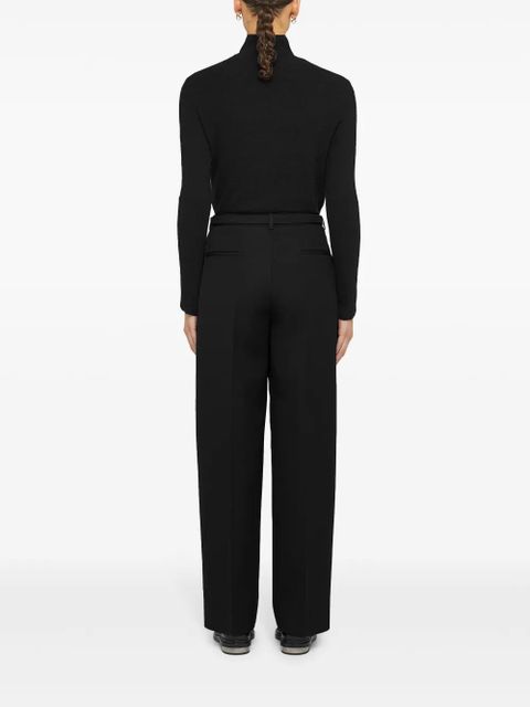 Jil Sander belted trousers - Black - zdjęcie produktu nr 2