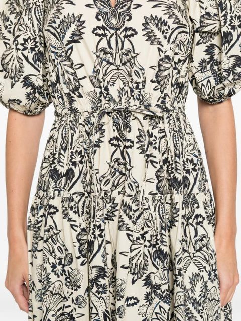 Ulla Johnson Harriet puff-sleeve midi dress - Neutrals