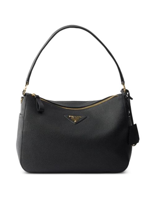 Prada leather shoulder bag - Black - zdjęcie produktu nr 1