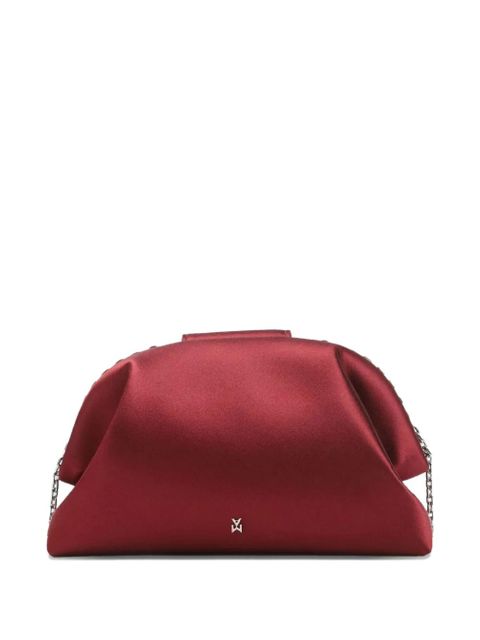 Amina Muaddi Camelia crystal-embellished clutch bag - Red