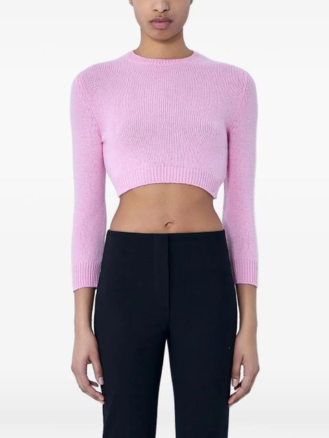 Jil Sander ribbed cropped sweater - Pink - zdjęcie produktu nr 1