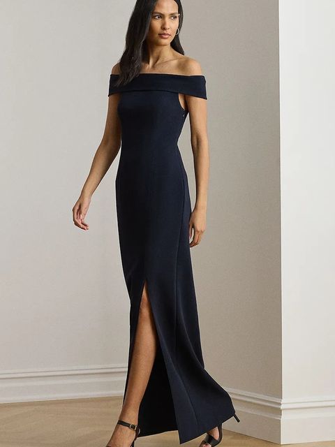 Lauren Ralph Lauren sukienka kolor granatowy maxi dopasowana 253982109 - zdjęcie produktu nr 1