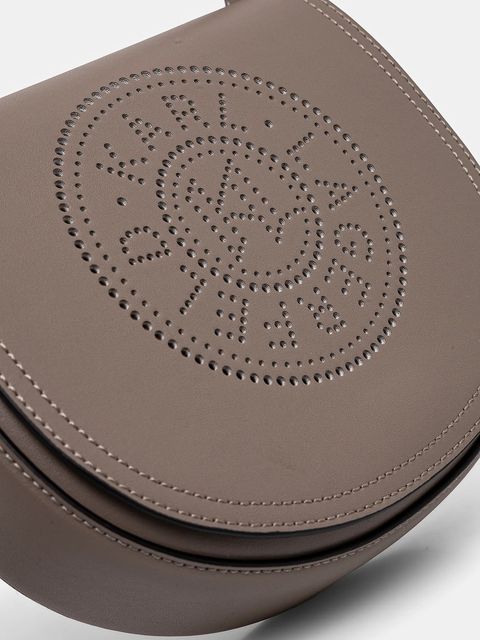 Karl Lagerfeld torebka skórzana kolor beżowy A1W30212