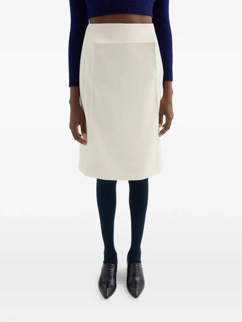 Jil Sander crêpe midi skirt - White - zdjęcie produktu nr 2