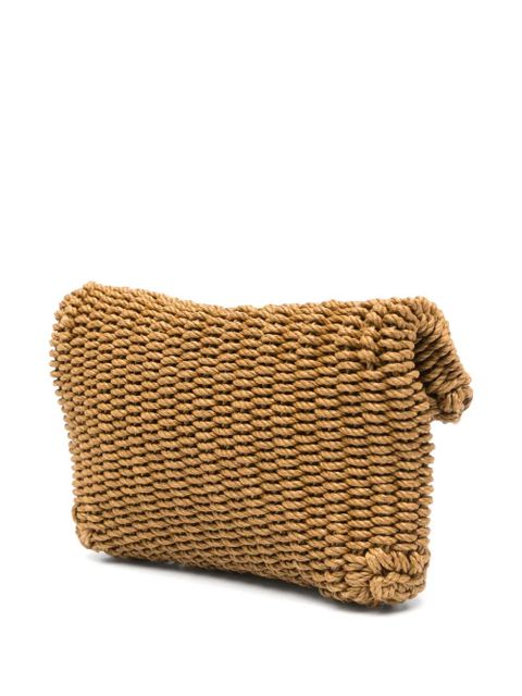 Saint Laurent Cassandre clutch bag - Brown