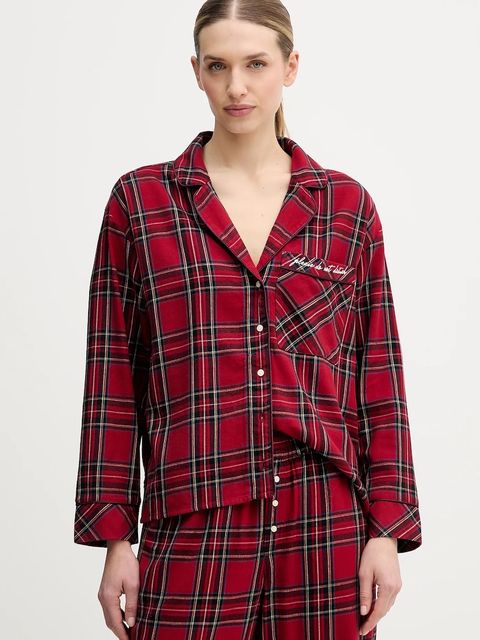 Abercrombie & Fitch koszula piżamowa damska kolor bordowy KI146-5097-556 - zdjęcie produktu nr 1