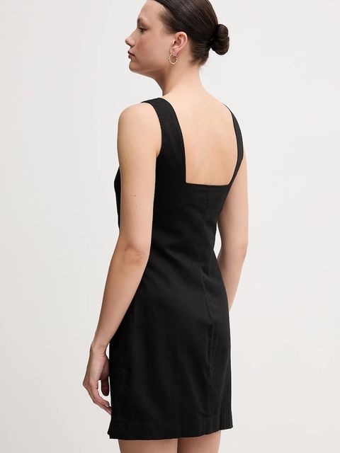 Calvin Klein Jeans sukienka z domieszką lnu