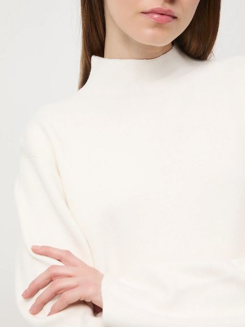 Medicine sweter damski kolor beżowy lekki z półgolfem - zdjęcie produktu nr 2