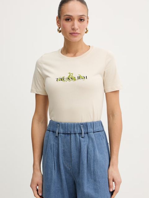 Trussardi t-shirt bawełniany - zdjęcie produktu nr 2