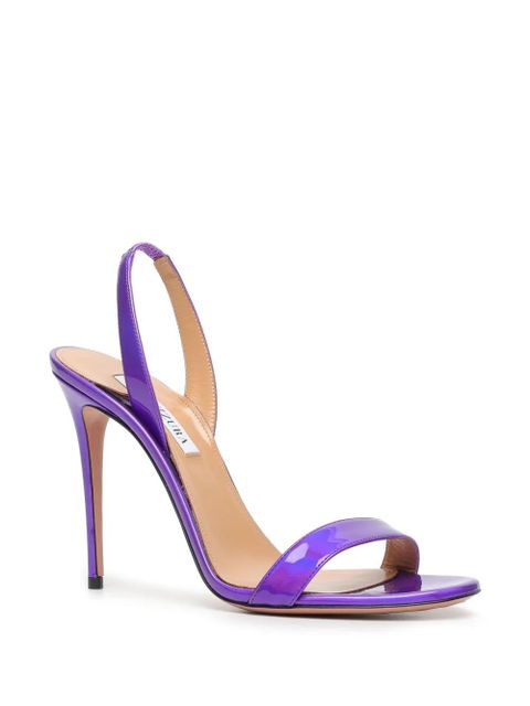 Aquazzura 105mm So Nude sandals - Purple - zdjęcie produktu nr 2