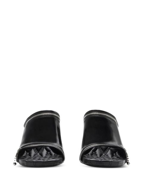 Burberry Peep 85mm leather sandals - Black - zdjęcie produktu nr 2