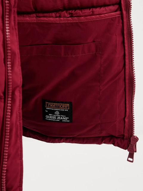 Guess Jeans kurtka damska kolor bordowy W4BL21 WGII2