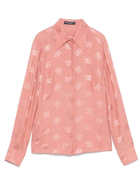 Dolce & Gabbana DNA logo-jacquard shirt - Pink - zdjęcie produktu nr 1