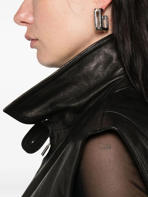 Magda Butrym sheepskin elasticated waistcoat - Black