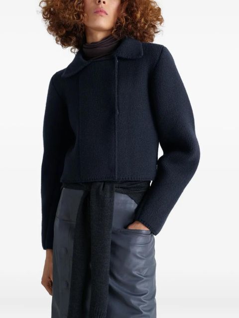 LEMAIRE felted double-breasted blouson jacket - Black