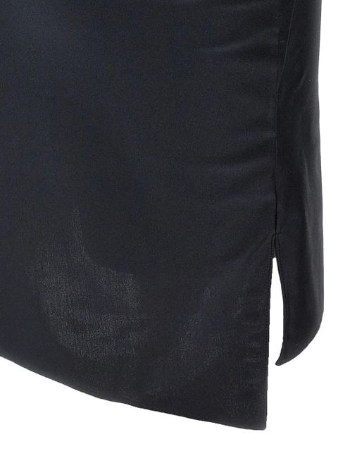 Coperni Asymmetric Flower mini dress - Black