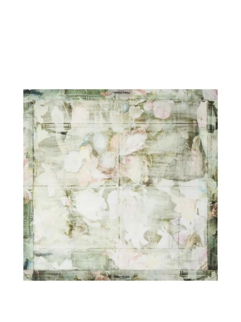 Maison Margiela floral-print scarf - Neutrals - zdjęcie produktu nr 1
