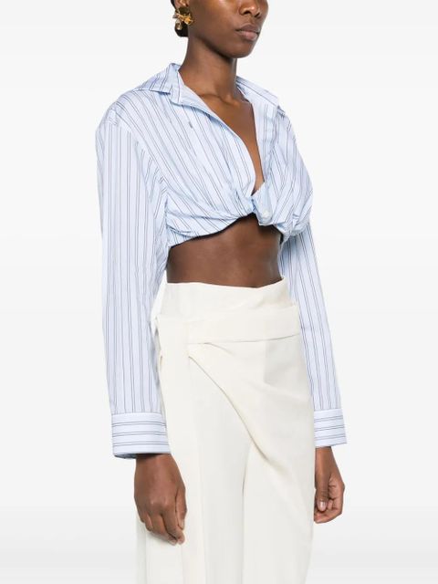 Jacquemus La Chemise Bahia striped shirt - Blue