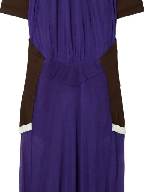 Tory Burch colour-block midi dress - Blue - zdjęcie produktu nr 2