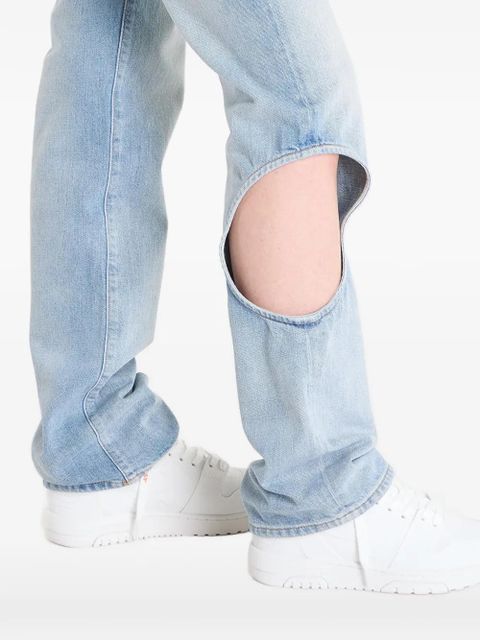 Off-White cut-out straight-leg jeans - Blue