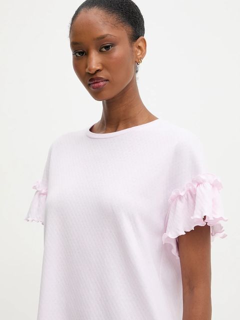 Answear.LAB koszula nocna bawełniana damska kolor różowy bawełniana