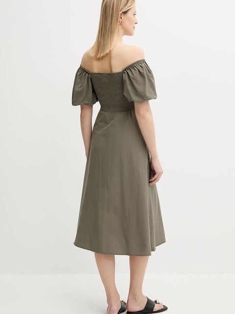 Answear.LAB sukienka kolor zielony mini prosta - zdjęcie produktu nr 2