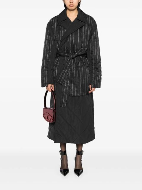 Jean Paul Gaultier striped padded coat - Black - zdjęcie produktu nr 2