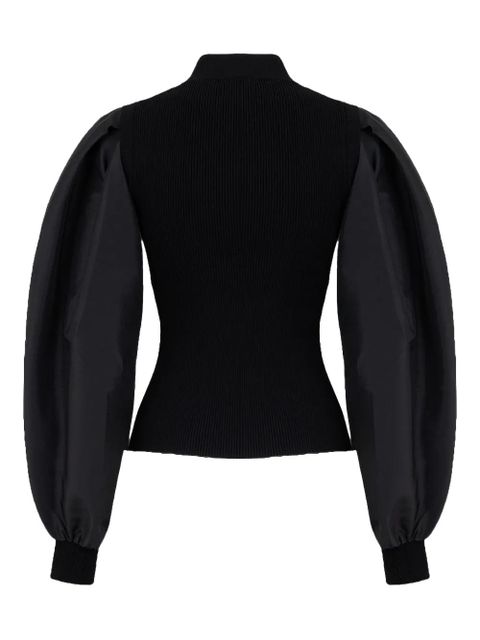 Simkhai Jackie taffeta top - Black