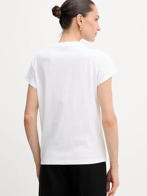 Guess t-shirt bawełniany 4G damski kolor biały W5YI14 I3Z14