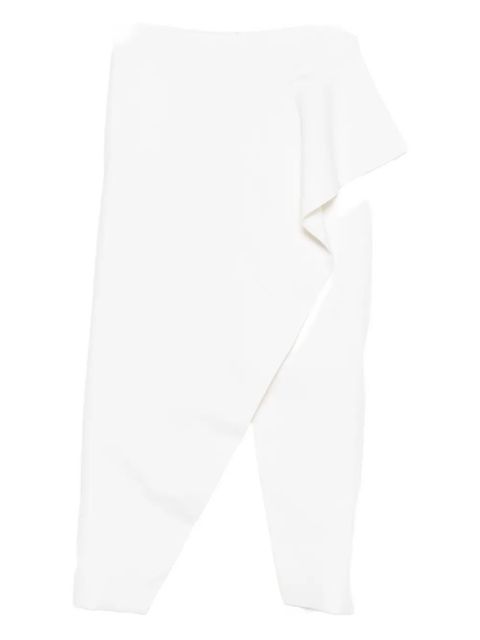 KHAITE Jaia ruffled split midi skirt - Neutrals - zdjęcie produktu nr 1