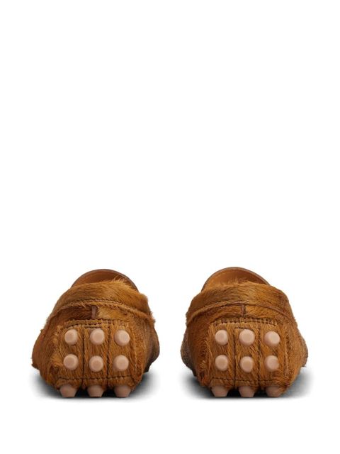Tod's Gommino calf-hair loafers - Brown