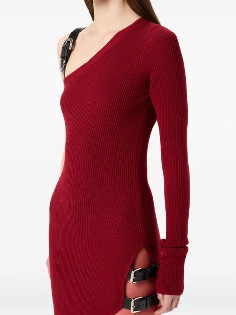 Blumarine buckle-detail dress - Red