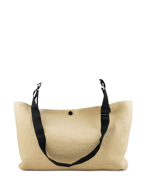 Maison Margiela logo-patch tote bag - Neutrals