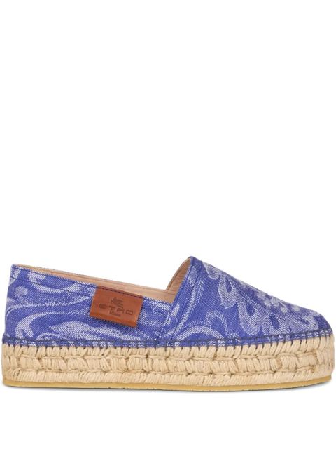 ETRO patterned-jacquard espadrilles - Blue - zdjęcie produktu nr 1